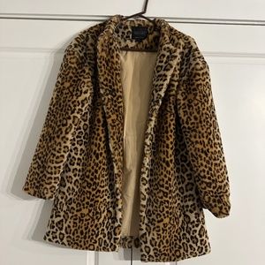 Animal print coat